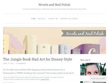 Tablet Screenshot of novelsandnailpolish.com